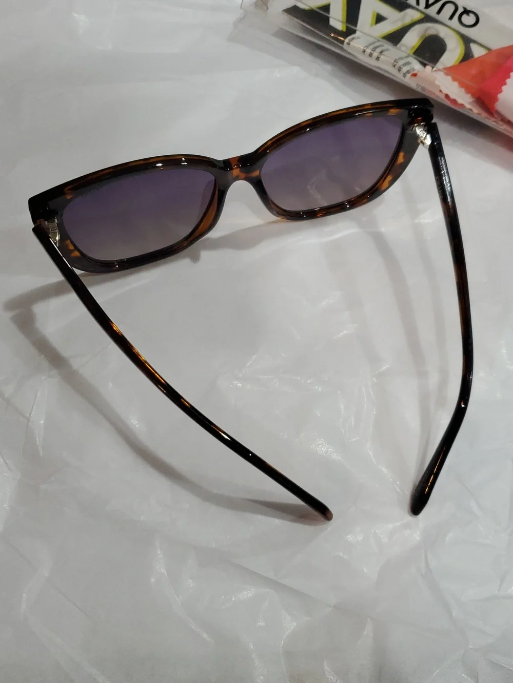 Quay Australia Ever After Square Tortoise/Smoke Taupe Polarized Sunglasses‎ new